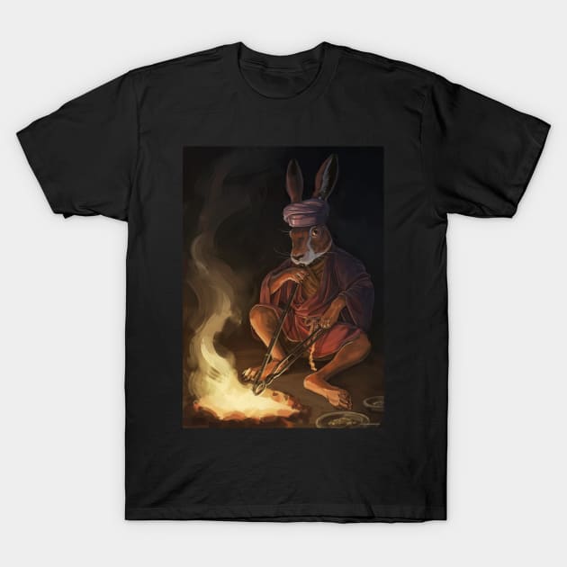 Hare Jeweler T-Shirt by Skutchdraws